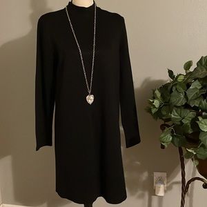 ZARA MIDI BLACK DRESS.